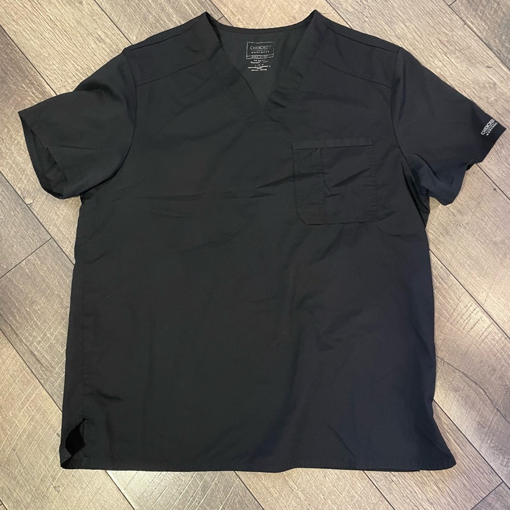 Black Cherokee Scrub Top